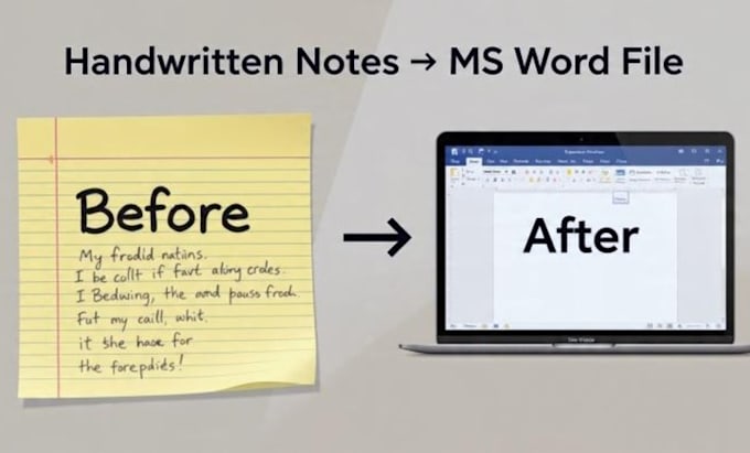 convert handwritten notes into editable word documents