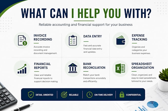 do bookkeeping, accounting, and financial administration