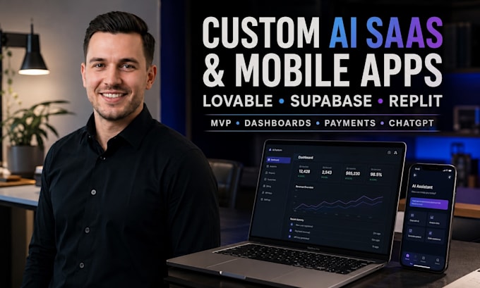 develop or fix lovable ai web apps, saas mvp, vibe coding, replit ai apps