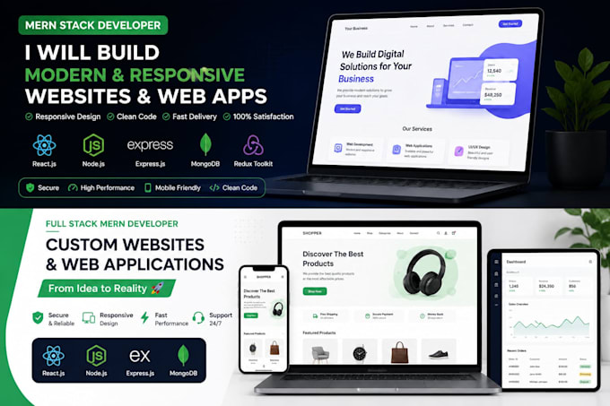 build a full stack mern website using react nodejs express and mongodb