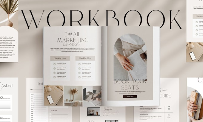 do editable canva coaching workbook webinar slides online course PDF templates