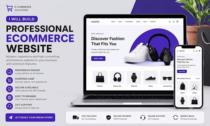 build a modern ecommerce website and online store
