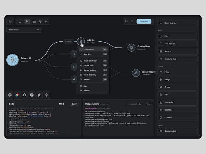 build a custom CRM system workflow automation platform like n8n or zapier