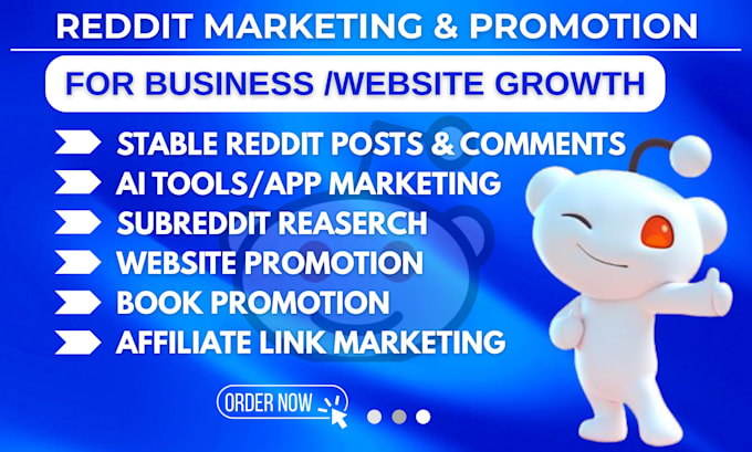 promote business website or tools via reddit SEO post