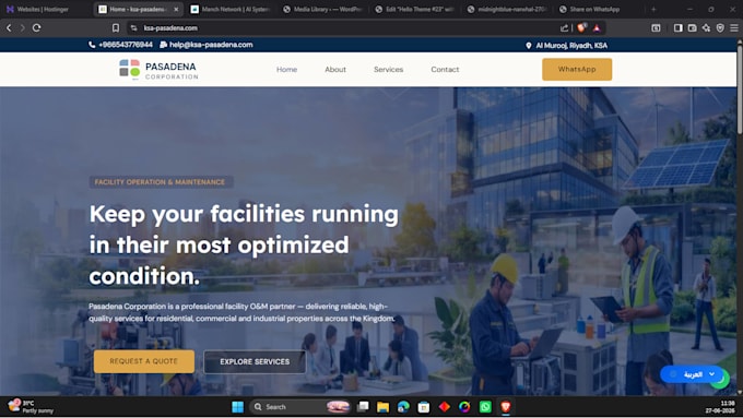 create a responsive and fully functional wordpress website