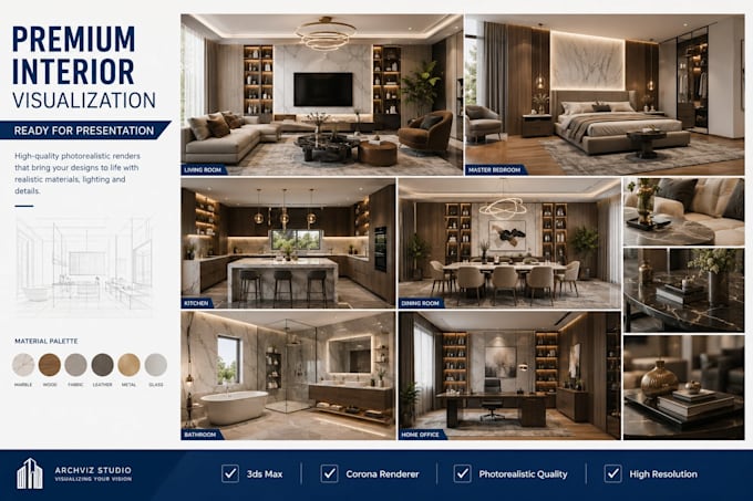 create photorealistic interior renders in 3ds max using corona renderer
