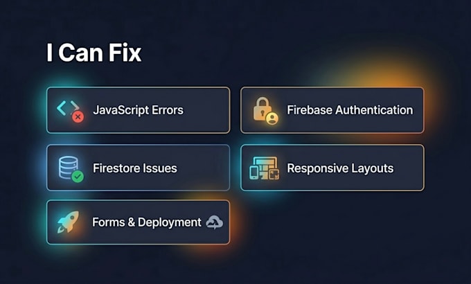 fix javascript and firebase web app bugs