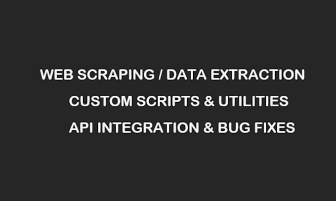 write custom python automation scripts and web scrapers