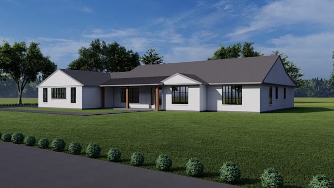 do 3d models rendering and 3d walkthrough
