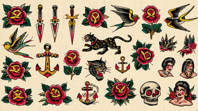 create custom traditional tattoo designs