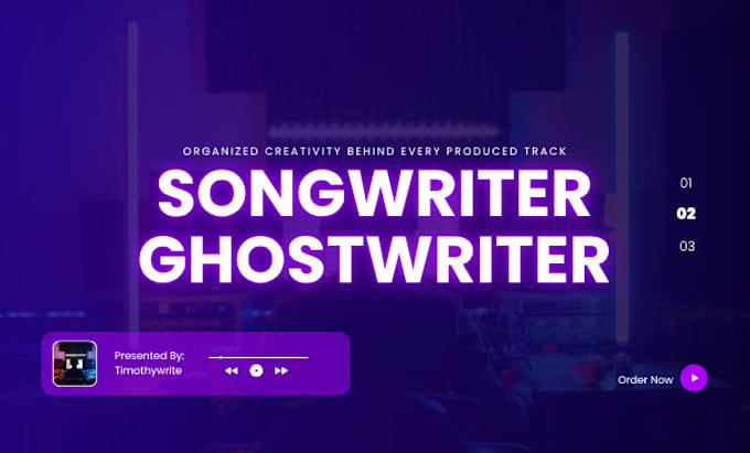 write custom song lyrics and ghostwrite your song in any genre