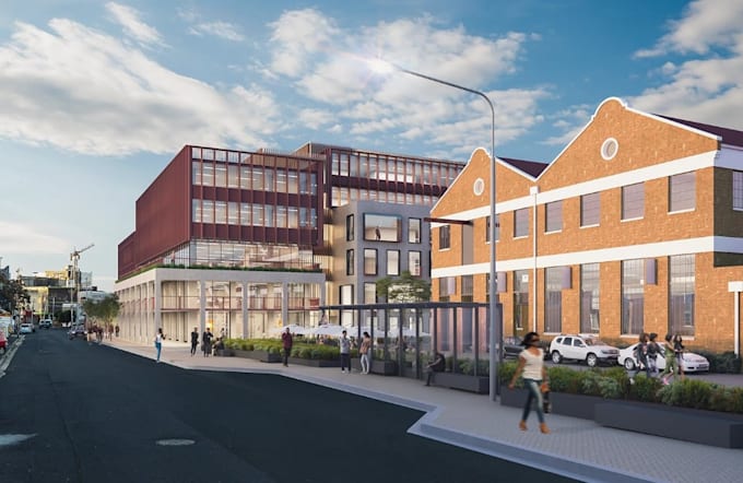transform abandon warehouse to mixed use complex, industrial site revitalization