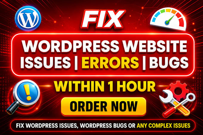fix wordpress issues, bugs, errors and critical errors