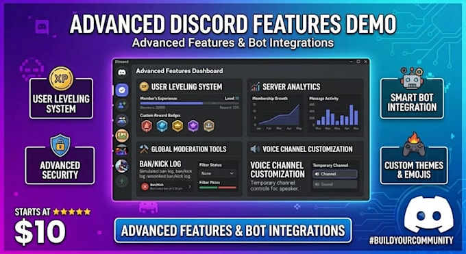build and setup a professional discord server