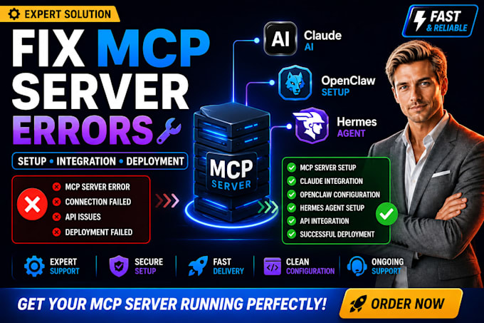 fix mcp server error setup claude openclaw hermes agent integration deployment