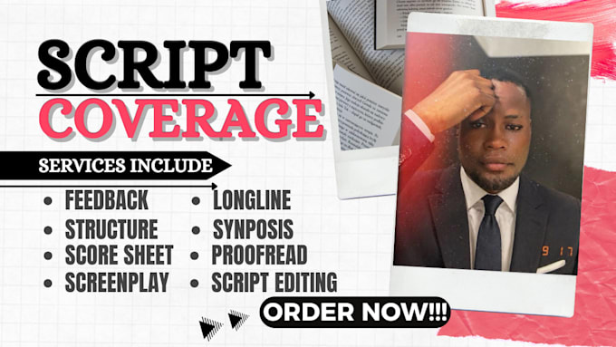 give notes, feedback and script coverage industry level for your screenplay