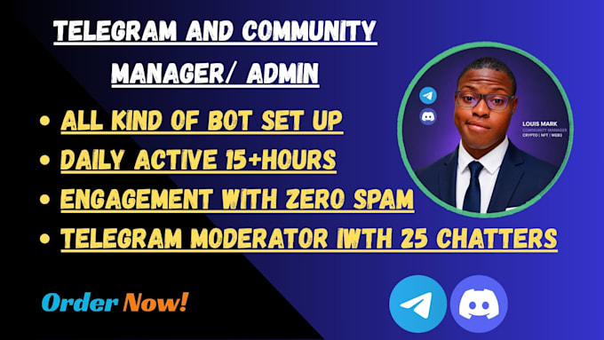 manage your telegram group as admin moderator