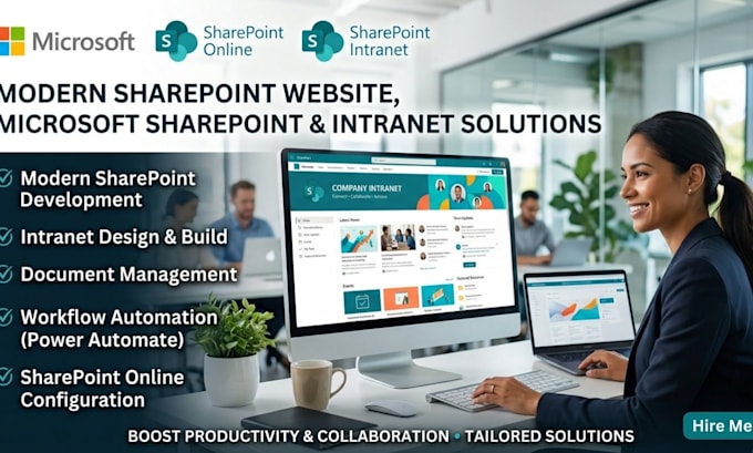 build and custumize a modern sharepoint intranet website using microsoft 365