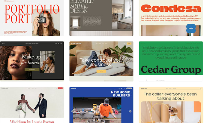 design and develop a professional squarespace website