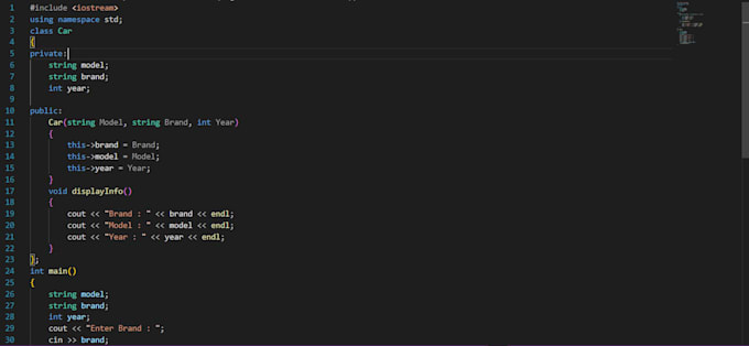do basic c plus plus and c programming assignments