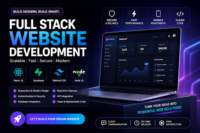 build a modern react and supabase web application