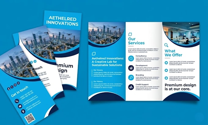design professional flyer, brochure, company profile, booklet in 8 hours