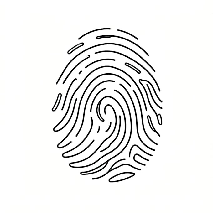 vector trace or digitalize your fingerprint