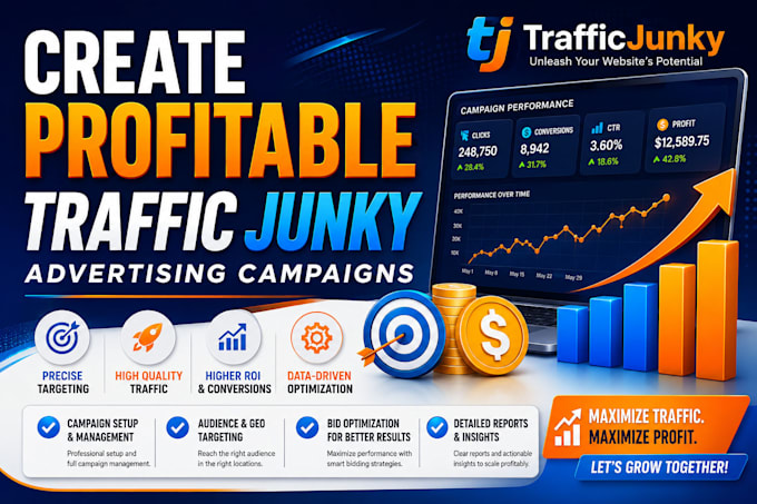 create profitable traffic junky advertising campaigns