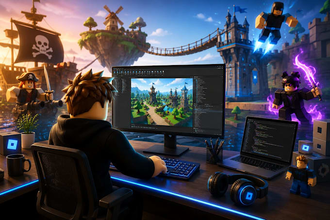 roblox developer, scripter and game creator and game mechanics