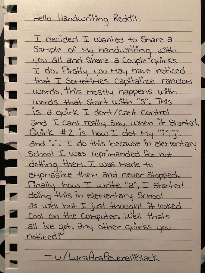 write custom handwritten letters, notes, and documents