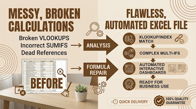 create advanced excel formulas, automation, and dashboards