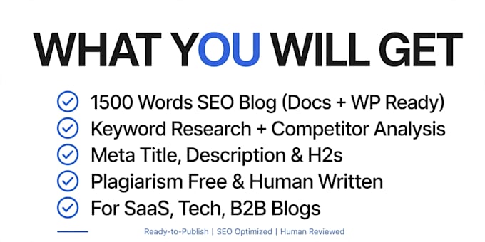 write b2b saas SEO blog post that ranks and drives trials