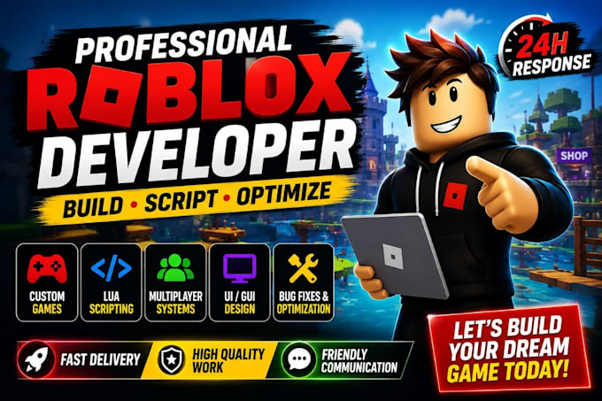 do roblox game, roblox full game development, roblox studio, roblox developer