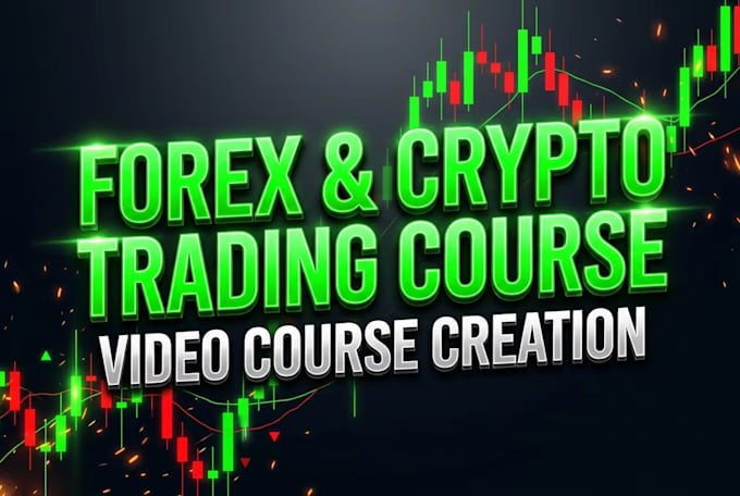 create elearning video course, forex video course, crypto course, online course