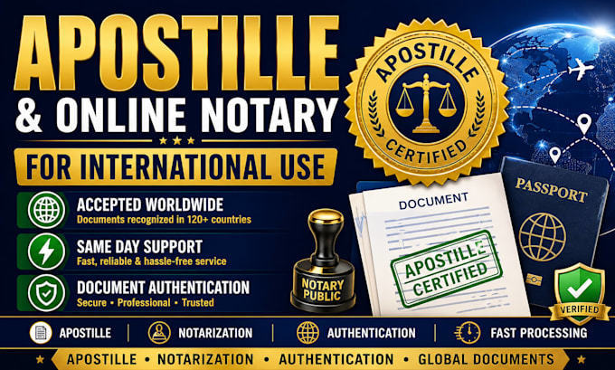 apostille and notarize document for international use
