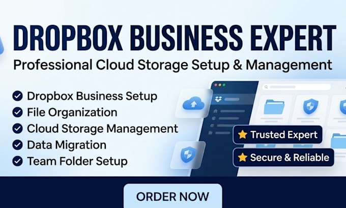 setup dropbox business and organize your cloud files professionally