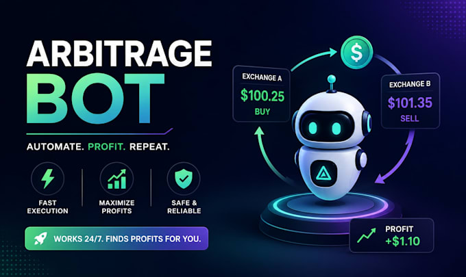 build crypto arbitrage bot, triangular arbitrage bot, and dex trading bot