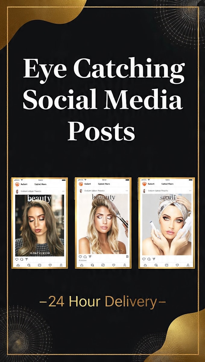 design social media posts for beauty and salon