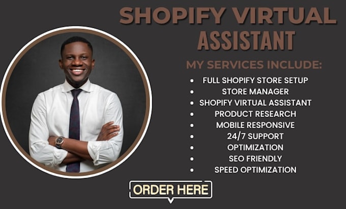 be your shopify virtual assistant and store manager shopify marketing