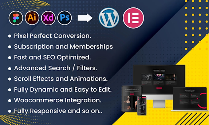 do convert  figma to elementor, lovable to wordpress