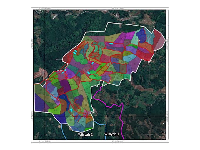 design a professional farm or orchard layout planning map