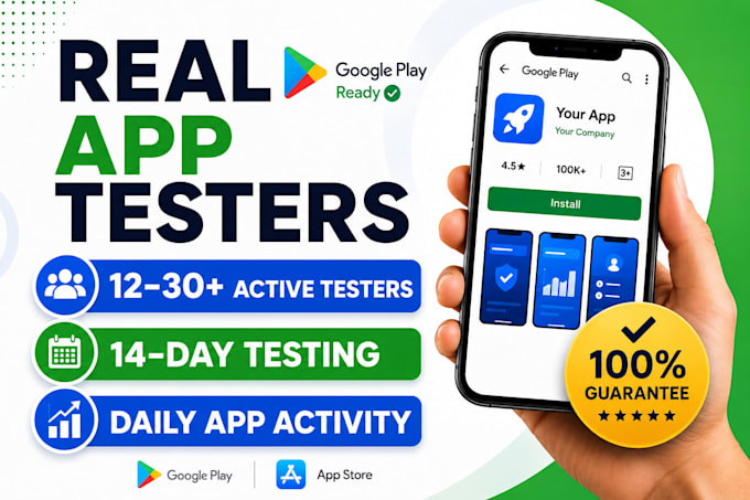 provide 12 app tester for 14 days google play testers closed testing android app