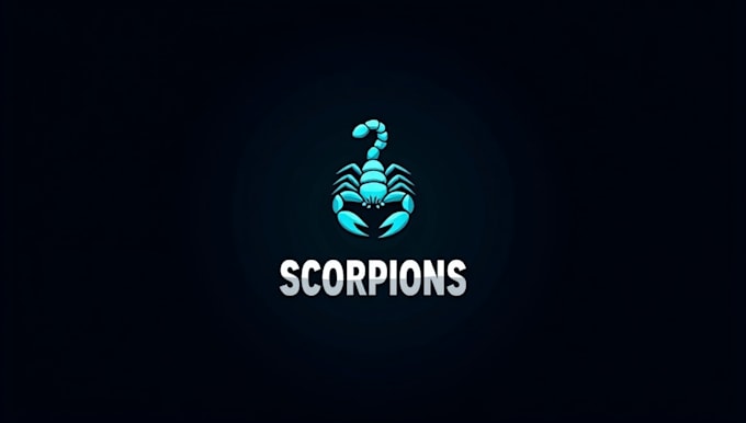 design realistic scorpions logo in my style