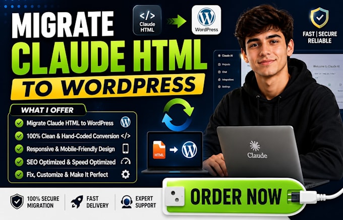 migrate claude code wordpress wix shopify squarespace export clean fix