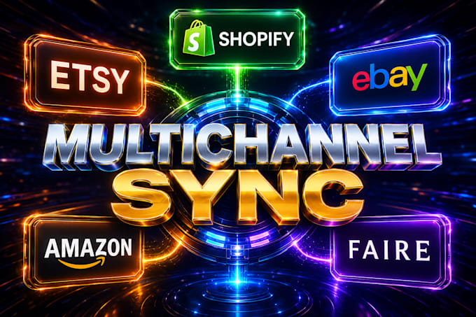 integrate and sync shopify store with ebay etsy amazon faire using litcommerce