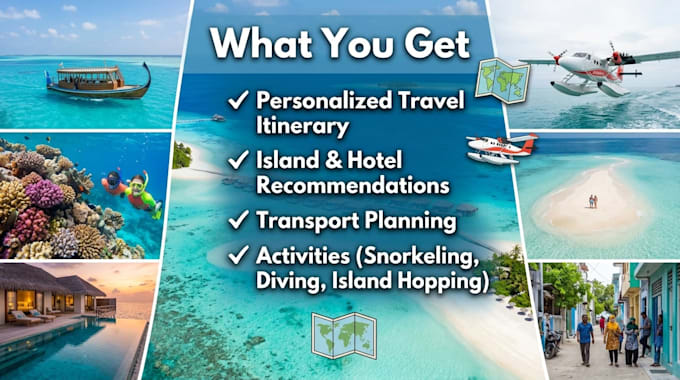 be your maldives travel consultant and custom itinerary planner