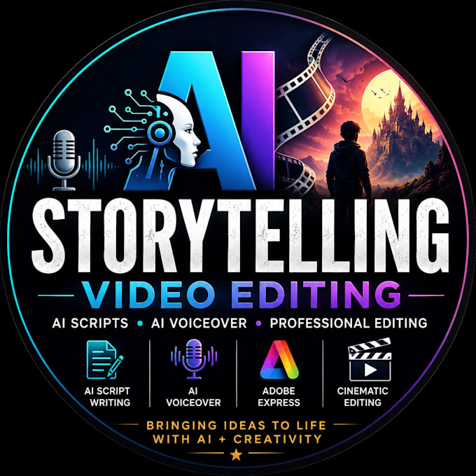 ai storytelling videos with script, voiceover, and editing