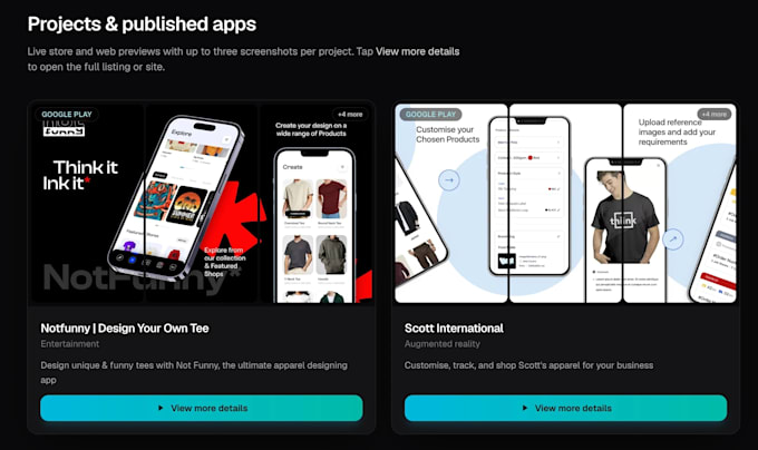 develop a flutter app or provide app maintenance and bug fixing android and IOS