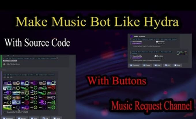 code spotify streaming bot, amazon music bot, tidal bot, deezer bot, music bot
