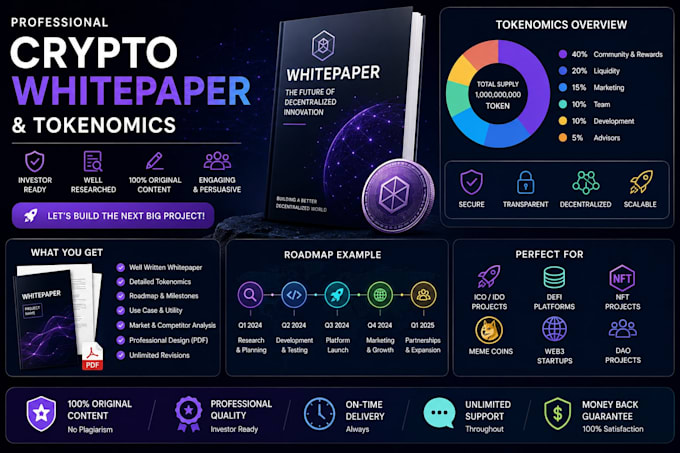 write a professional crypto whitepaper and tokenomics